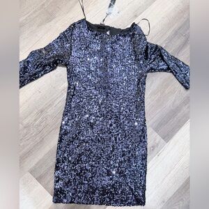 Sequin Dress Blue